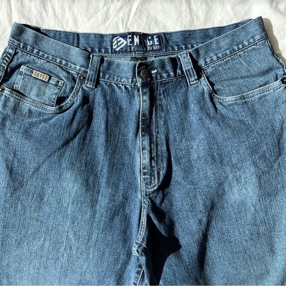 ENYCE Jeans Men's 36x32 Baggy Hip Hop 90s Y2K Skater Wide Leg Vintage Urban